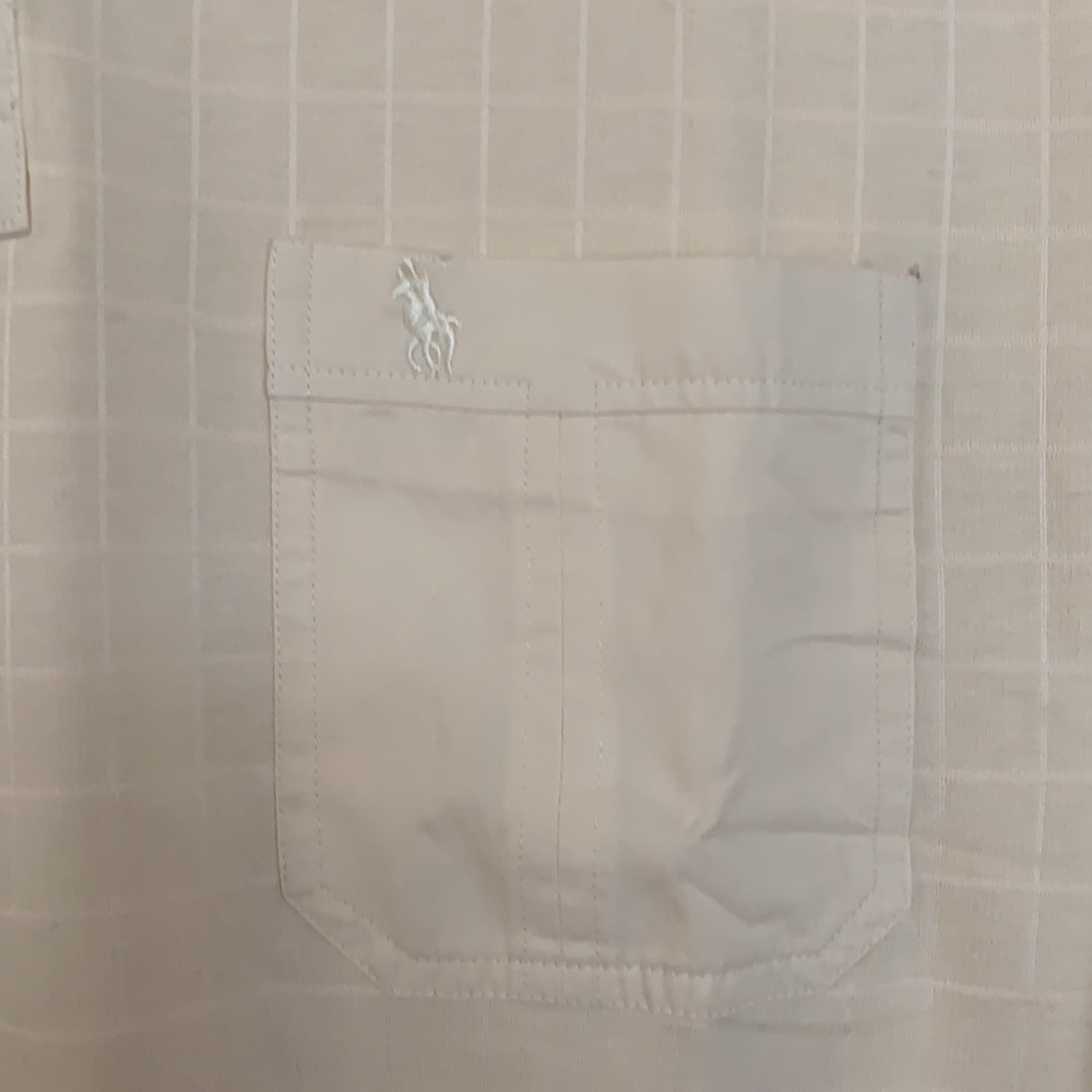 Ralph Lauren Polo creme Long Sleeve Shirt NWOT XL - Picture 2 of 6